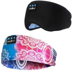 MUSICOZY Sleep Headphones Bluetooth 5.4 Headband, Sports Wireless Earphones Sweat Resistant Earbuds Sleeping Headphone with Ultra-Thin HD Stereo Speaker for Workout Running Cool Gadgets Unique Gifts