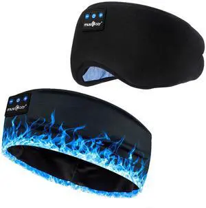 MUSICOZY Sleep Headphones Bluetooth 5.4 Headband, Sports Wireless Earphones Sweat Resistant Earbuds Sleeping Headphone with Ultra-Thin HD Stereo Speaker for Workout Running Cool Gadgets Unique Gifts