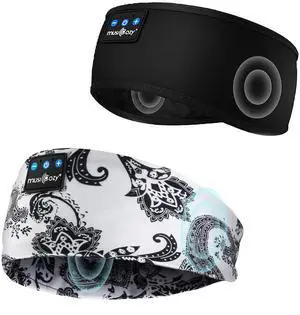MUSICOZY Sleep Headphones Bluetooth 5.4 Headband, Sports Wireless Earphones Sweat Resistant Earbuds Sleeping Headphone with Ultra-Thin HD Stereo Speaker for Workout Running Cool Gadgets Unique Gifts