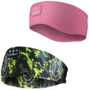 MUSICOZY Sleep Headphones Bluetooth 5.4 Headband, Sports Wireless Earphones Sweat Resistant Earbuds Sleeping Headphone with Ultra-Thin HD Stereo Speaker for Workout Running Cool Gadgets Unique Gifts