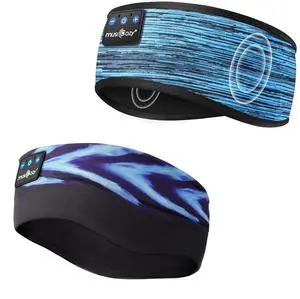 MUSICOZY Sleep Headphones Bluetooth 5.4 Headband, Sports Wireless Earphones Sweat Resistant Earbuds Sleeping Headphone with Ultra-Thin HD Stereo Speaker for Workout Running Cool Gadgets Unique Gifts