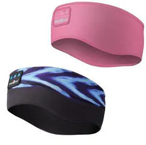 MUSICOZY Sleep Headphones Bluetooth 5.4 Headband, Sports Wireless Earphones Sweat Resistant Earbuds Sleeping Headphone with Ultra-Thin HD Stereo Speaker for Workout Running Cool Gadgets Unique Gifts
