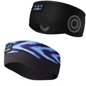 MUSICOZY Sleep Headphones Bluetooth 5.4 Headband, Sports Wireless Earphones Sweat Resistant Earbuds Sleeping Headphone with Ultra-Thin HD Stereo Speaker for Workout Running Cool Gadgets Unique Gifts