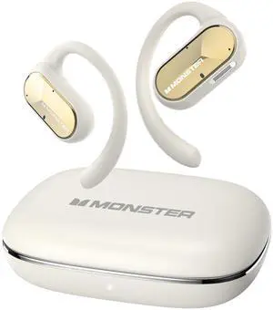 Monster Open Ear AC312 Headphones, Bluetooth 5.4, Wireless Earbuds with ENC Noise-Cancelling Mic, Immersive Stereo Sound by 16mm Large Drivers, Clear Calls, 32H Playtime, Sport Earbuds for Gym