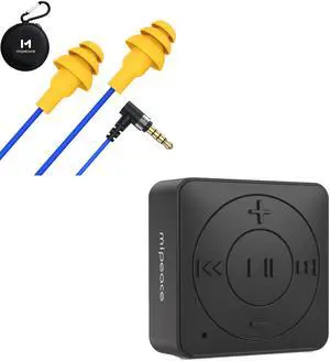 MIPEACE Work Earbuds Headphones with a Aux Bluetooth Audio Adapter Receiver for Wired Headphones, Speaker, Car, Home Stereo