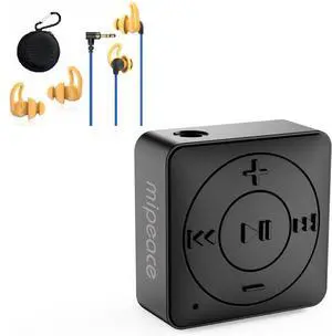MIPEACE Ear Plug Headphones, Custom-fit Work Earbuds Earphones with a Bluetooth Audio Adapter Receiver for Wired Headphones, Speaker, Car, Home Stereo