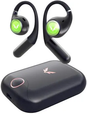 mifo FiiTii U Open-Ear Headphones  True Wireless Bluetooth 5.4 Sport Earbuds, Ultra-Comfortable for Long Wear, 12H Playtime (60H with Case), Perfect for Running, Driving & Music