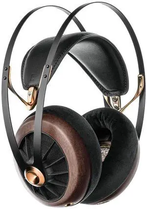 MEZE AUDIO 109 PRO | Wired Over-The-Ear Walnut Wood Audiophile Open-Back Headphones | 50mm Dynamic Drivers | Low Impedance 40 Ohms | Cables and Carrying Pouch Included | 2-Year Warranty