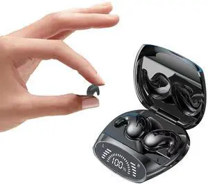 Loluka Wireless Sleep Earbuds for Side Sleepers Soft Comfortable Sleeping in Bed Ear Buds on Side Invisible Earphones Bluetooth Nighttime Sleeping Flat Earbuds Small Tiny Mini Headphones