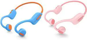 LOBKIN Kids Headphones Open Ear,Bluetooth 5.3 Air Conduction Wireless Lightweight Kids Earbuds IPX5 Waterproof with Microphone for School,Home and Outdoor Activities Gifts for Boys Girls