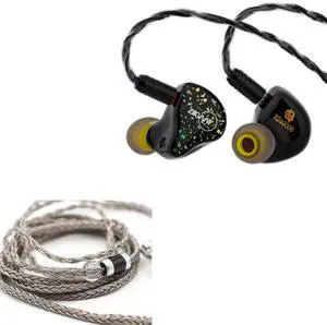 Linsoul ZiiGaat x HBB: Arcadia in Ear Monitor, 1DD+2BA Hybrid Earphone IEM, Wired Gaming Earbuds, Professional Sound Isolating Inner-Ear Monitors with Detachable IEM Cable for Musician Audiophile