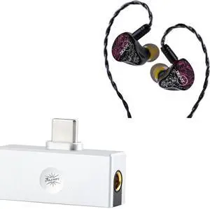 Linsoul ZiiGaat Odyssey inEar Monitor, 1DD+3BA Hybrid IEM Earphone, Wired Gaming Earbuds, Kiwi Ears Allegro Mini Portable IEM DAC, in Ear Monitor Amplifier