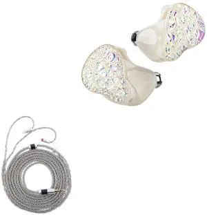 Linsoul THIEAUDIO Hype 4 2DD+4BA in Ear Monitor, HiFi IEM Earphones with Tonal Balance, Latest Sonion Driver, Tripowin Zonie IEM Cable, 2m Long Earbud Cable