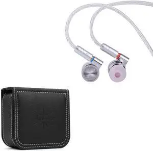Linsoul TIN HiFi T4 10mm Carbon Nanotube Dynamic Driver in-Ear Monitor Earphones+Kiwi Ears Earbud Case, Portable Earphone Carrying Case