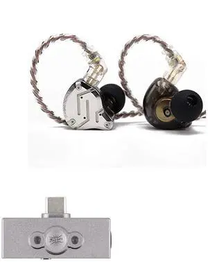 Linsoul KZ ZS10 Pro, 4BA+1DD 5 Driver in Ear Monitor HiFi Wired Earbuds, Gaming Earbuds(Without Mic, Black) Kiwi Ears Allegro Pro Upgraded IEM Earphone DAC/AMP