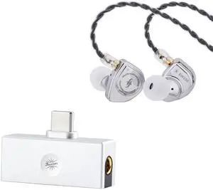 Linsoul SIMGOT EW200 10mm SCP Diaphragm Dynamic Driver in-Ear Earphones + KiwiEars Allegro Mini Portable IEM DAC