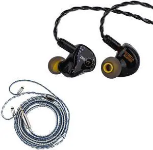Linsoul ZiiGaat x Jays Audio Estrella 2DD x 4BA Hybrid Driver in Ear Monitor & Tripowin C-01 IEM Cable, 16 Core Hybrid Copper-Silver Earphone Cable Linsoul ZiiGaat x Jays Audio Estrella 2DD x 4BA Hybrid Driver in Ear Monitor & Tripowin C-01 IEM Cable, 16 Core Hybrid Copper-Silver Earphone Cable