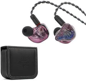 Linsoul Kiwi Ears Forteza 1BA + 2DD in Ear Monitor (Purple) + Kiwi Ears Portable Earbud Case