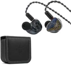 Linsoul Kiwi Ears Forteza 1BA + 2DD in Ear Monitor (Black) + Kiwi Ears Portable Earbud Case