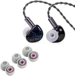 Linsoul Kiwi Ears Cadenza in Ear Minitor (Blue) + Kiwi Ears Flex Earbud Tips Linsoul Kiwi Ears Cadenza in Ear Minitor (Blue) + Kiwi Ears Flex Earbud Tips