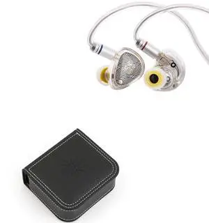 Linsoul TANGZU Wan'er S.G II in Ear Monitor,HiFi Wired Earbuds(Clear White, 3.5mm) Kiwi Ears Earbud Case