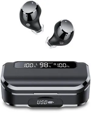Ear Buds Wireless Bluetooth Earbuds Bluetooth 5.3 Headphones with 4 ENC Noise Cancelling Mic Powerful Bass In-Ear Earbuds with LED Display 128H IP7 Waterproof 2024 New Earphones for ios/Android
