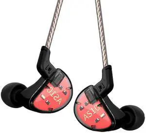 keephifi KZ IEMs, KZ AS10 in Ear Monitors,Balance Amature 5BA Wired Headphones HiFi Bass in Ear Monitor Game Earphones Noise Cancelling Earbuds Common Headset