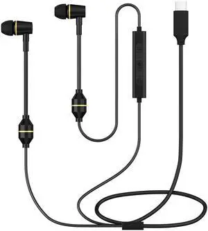 Air Tube Headphones USB C Headphones Wired for iPhone 16 15, Type C Earbuds Earphones with Microphone Noise Cancelling for iPad,Google Pixel 8 7 6A 5 Samsung-Not for 3.55mm and Lightning Connector