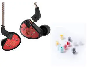 KZ AS10 IEM Headphone, 5 Balanced Armature Driver KZ Earbuds Wired Earphone+07 Ear Tips