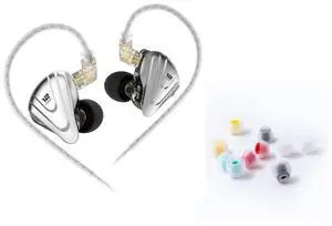 kz zsx IEM Wired Headphone+07 Ear Tips