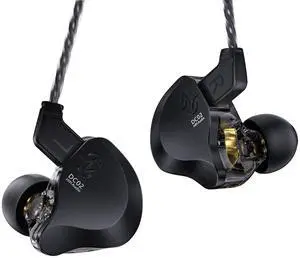 Kinboofi CCZ DC02 in Ear Monitor Wired IEM Headphons and kbear 16 core Upgrade HiFi IEM Cable