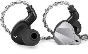 AGA ONE HiFi in Ear Monitor Headphones, 10MM Dual Cavity & Dual Magnetic DD IEM Earphones Wired Earbuds, Studio Earphones CNC Sand Blasting Cover with 2Pin-C Cable for Audiophile, Stage, Musicians