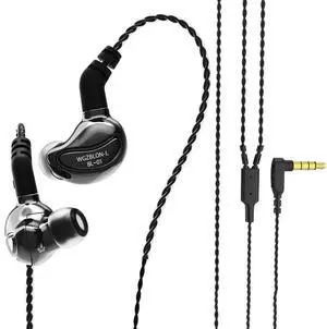 keephifi in-Ear Headphones BLON BL01 10mm Bio-Fiber Diaphragm Earphones for Powerful Sound, HiFi Bass Noise-canceling, No Latency Earbuds for Games, Music,Sports and Videos (no mic, Gun)