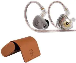 Bundle for KZ Castor Silver no Mic & KBEAR Earbuds Case