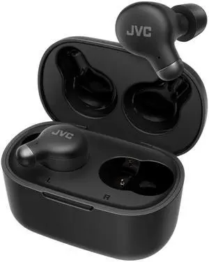 JVC Active Noise Cancelling True Wireless Earbuds - Bluetooth 5.3 with ANC - Comfortable Fit with S/M/L Silicon & Memory Foam Earpieces - IPX4 Water Resistant - 28 Hrs Playback - Compact Charging Case