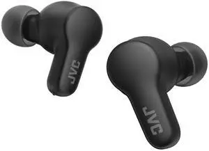 JVC Gumy True Wireless Earbuds, Bluetooth 5.3, Charging Case, 24-Hour Playback, IPX4 Water Resistant, Comfortable Secure Fit with XS/S/M/L Earpieces, Built-in Mic for Calls, iPhone/Android/PC - HAA7T2