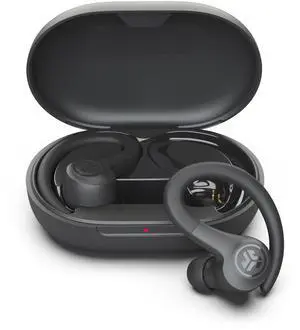 JLab Go Sport+ Wireless Workout Earbuds Featuring C3 Clear Calling, Secure Earhook Sport Design, 35+ Hour Bluetooth Playtime, and 3 EQ Sound Settings (Graphite)