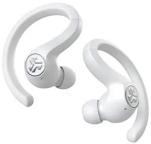 JLab JBuds Air Sport True Wireless Bluetooth Earbuds + Charging Case, White, IP66 Sweat Resistance, Class 1 Bluetooth 5.0 Connection, 3 EQ Sound Settings Signature, Balanced, Bass Boost