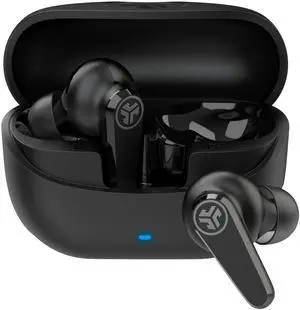 JLab Go Pods ANC True Wireless Bluetooth Earbuds & Charging Case, Black, Hybrid Active Noise canceling + Be Aware for Safe Listening, 26+ Hours Total Playtime, Clear Calls, Custom Sound via App