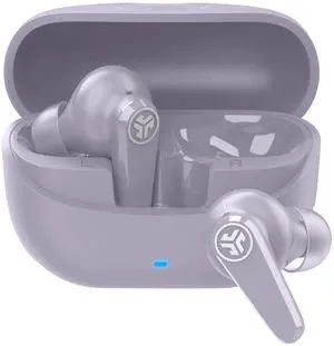 JLab Go Pods ANC True Wireless Bluetooth Earbuds & Charging Case, Lilac, Hybrid Active Noise canceling + Be Aware for Safe Listening, 26+ Hours Total Playtime, Clear Calls, Custom Sound via App
