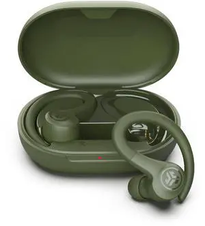 JLab Go Sport+ Wireless Workout Earbuds Featuring C3 Clear Calling, Secure Earhook Sport Design, 35+ Hour Bluetooth Playtime, and 3 EQ Sound Settings (Green)