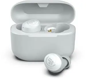 JLab Go Air Pop+ True Wireless Earbuds, in Ear Headphones, Bluetooth Earphones, 35H Playtime Ear Buds, Bluetooth Earbuds with Microphone, USB-C Charging Case, Dual Connect, EQ3 Sound, Cloud White