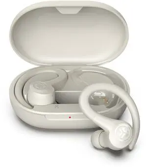 JLab Go Sport+ Wireless Workout Earbuds Featuring C3 Clear Calling, Secure Earhook Sport Design, 35+ Hour Bluetooth Playtime, and 3 EQ Sound Settings (Sand)
