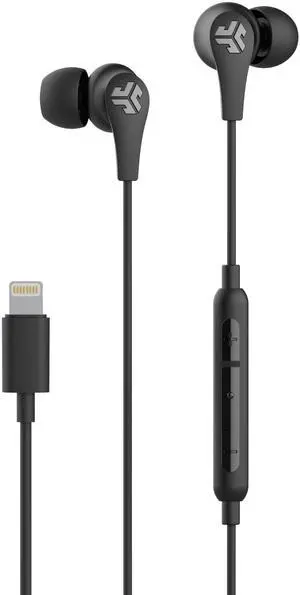 JLab JBuds ProLightning Wired Earbuds, Black