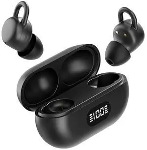 CNBRO X66 Wireless Bluetooth 5.3 Sleep Earbuds, Black, In Ear, Noise Cancelling, Side Sleeping, Mini Ear Buds, 5Hrs Playtime, 24Hrs Battery Life, IPX5 Water Resistant
