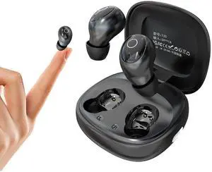 Xmenha Mini Invisible Small Tiny Earbuds Wireless Bluetooth Ear Buds for Small Ears Canals Women Sleep Earbuds for Side Sleepers Sleeping Micro Smallest Discreet Hidden Earbuds Headphones for Work