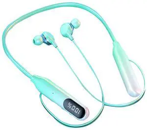 Wireless Neckband Bluetooth Headphones Around The Neck Earbuds Gym Sports Running In Ear Waterproof Neck Band Headphones Wireless Bluetooth ENC Noise Cancelling Ear Buds for iPhone Android Runners