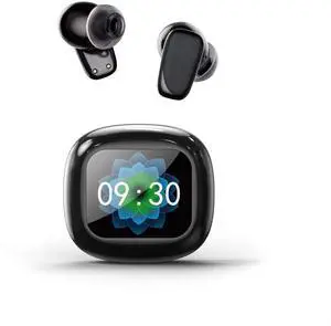 Wireless Touchscreen Earbuds with Portable Bluetooth 5.4 Speaker Touch Screen Case, ANC Earbuds with Active Noise Cancelling, Blue Tooth Ear Buds for iPhone Android