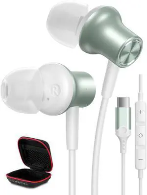 iMangoo Wired USB C Headphones for Samsung Galaxy S25 S24