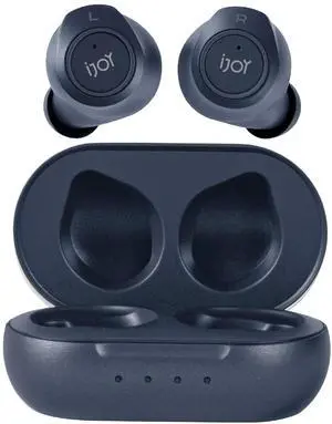 iJoy Premium Gravity TWS Earbuds Wireless Bluetooth 5.0 Compatible in-Ear Headset with Built-in Mic & Portable Recharging Case - IPX4 Waterproof & Sweatproof Design for Sports- Long Battery Life